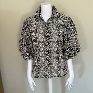 Topshop balloon sleeve blouse